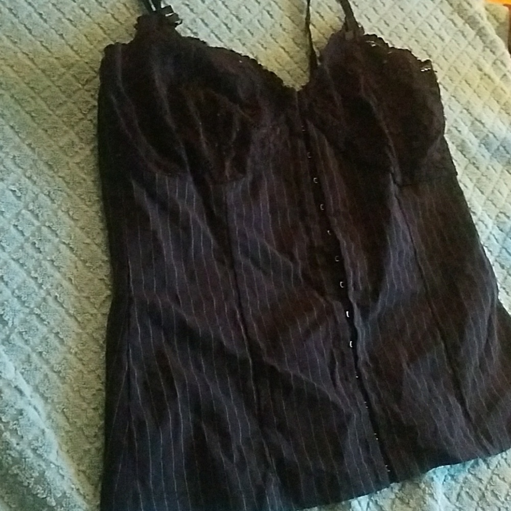 pinstriped top